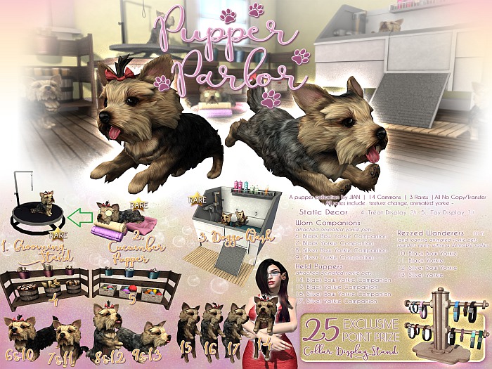 JIAN Pupper Parlor 1. Grooming Stand BOX RARE