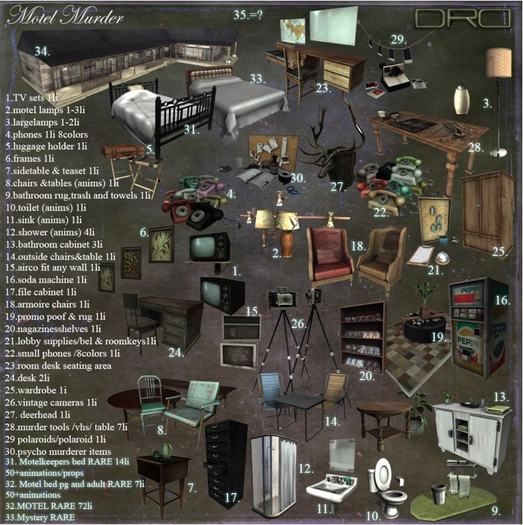 32.-DRD- Motel  Motelkeepers bed RARE