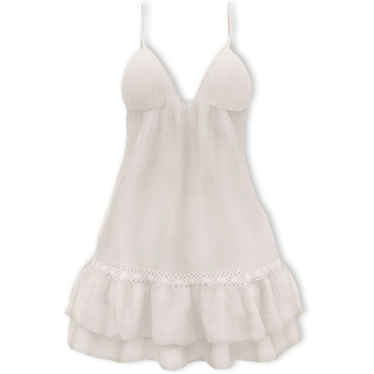 Mimikri - Michou Ruffle Dress bone_Maitreya ,SLink
