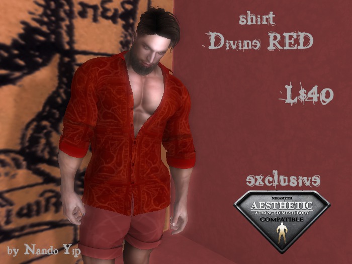 NY Shirt - DIVINE  RED 