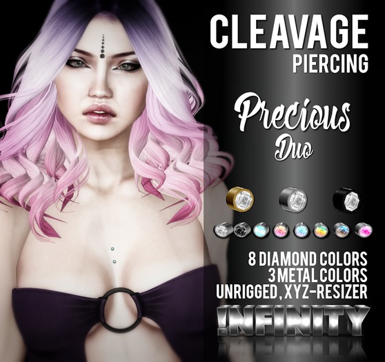 !NFINITY Precious Duo Cleavage Piercing