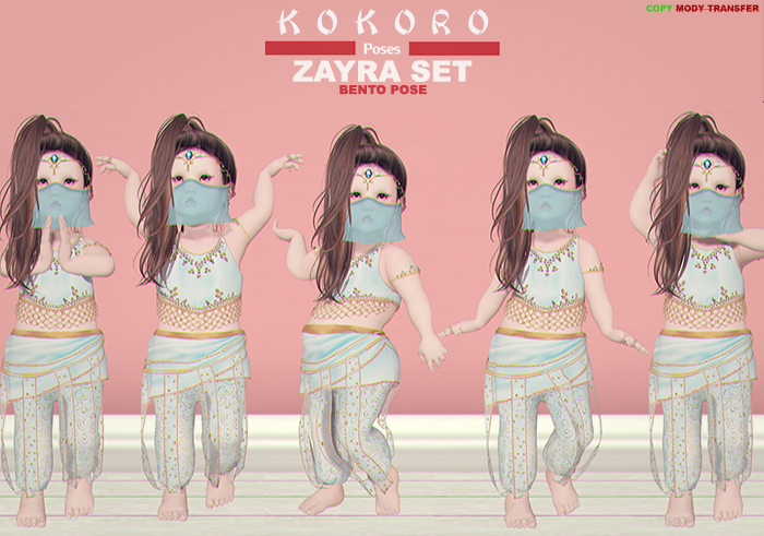 Kokoro Poses - Zayra Set (Bento Pose)