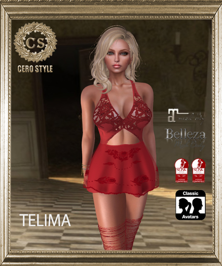 CERO STYLE Telima Dress Red