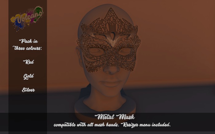 [Volcano] Metal Mask (box)