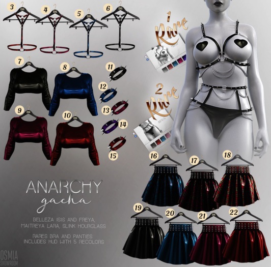OSMIA - Anarchy.Gacha.Skirt - Freya - Red