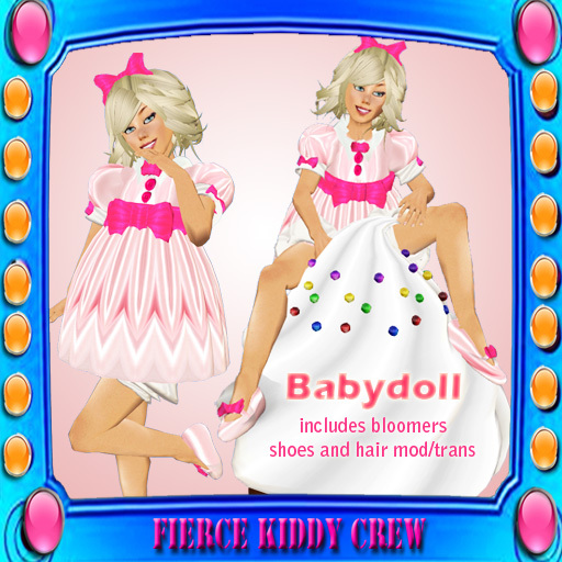 ::FIERCE KIDDY CREW PINK PRINCESS BABYDOLL::