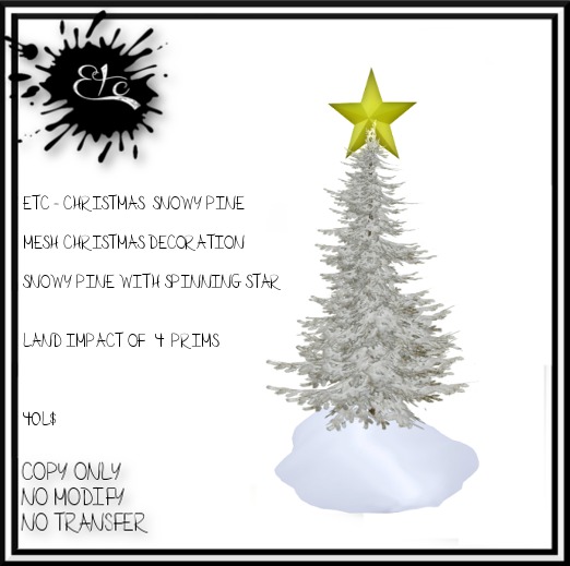 ETC. CHRISTMAS - SNOWY PINE 1