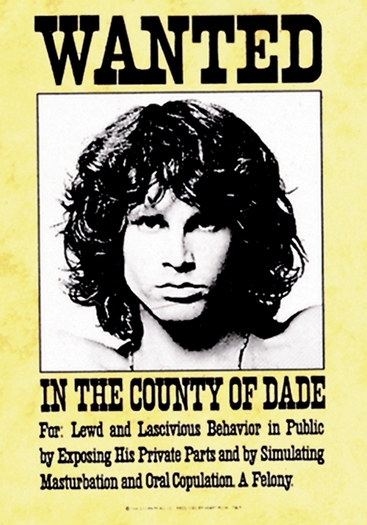 Jim Morrison Wanted poster