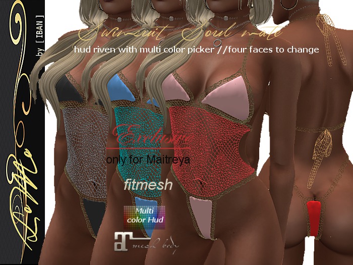 [ IBAN ] //043 MESH SWIMSUIT SOULMATE w/HUD - Maitreya