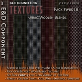[FWB018] 6 Blended Wool Fabric Textures from E&D ENGINEERING