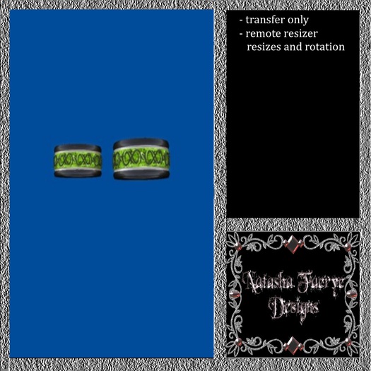 Titanium peridot wedding set