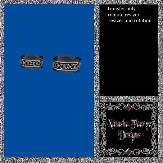 Tungsten onyx wedding set