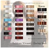 ~Tableau Vivant~ Ewing hair - Black /w Pink tips
