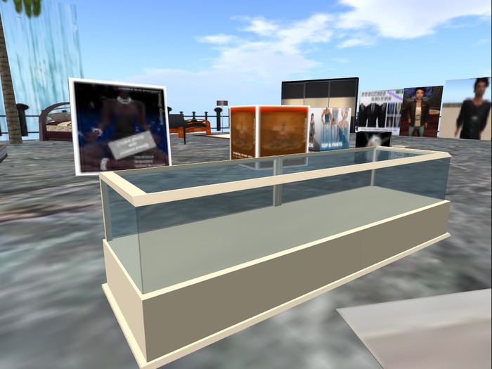 White Display Case