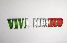 VIVA MEXICO (LETRAS MESH)