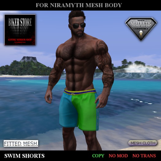 #Aesthetic SWIM SHORTS "WAVES" double pack