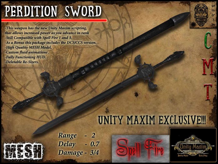 Perdition Sword (Unity Maxim/Spellfire)