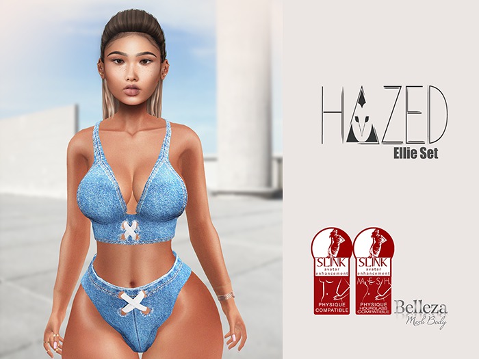 /\ Hazed /\ Ellie Set Black