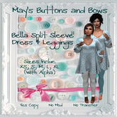 MBB * Bella Split Sleeve Dress & Leggings (Ladies 5 Sizes)