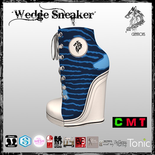 ::SC:: Wedge Sneakers Blue Shark [Bag]