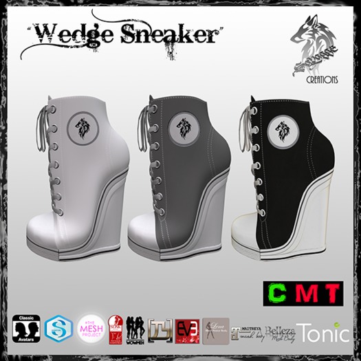 ::SC:: Wedge Sneakers Color Pack Grey [Bag]