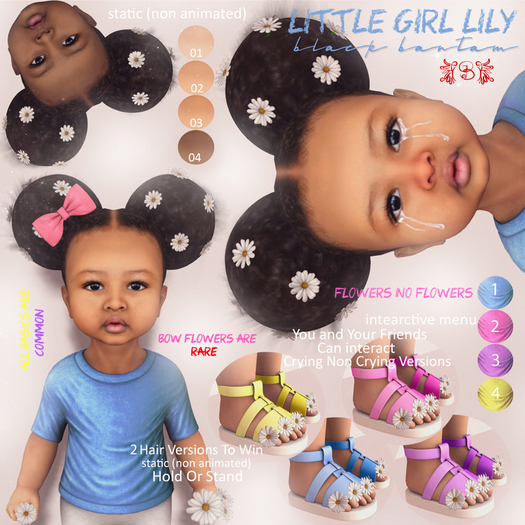 *[BB] Little Lily Bow 3 Tone 01 RARE