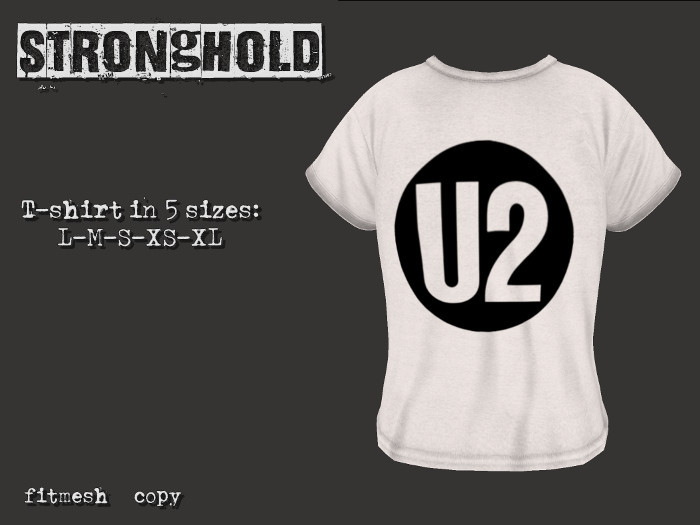 SH! U2 white T-Shirt