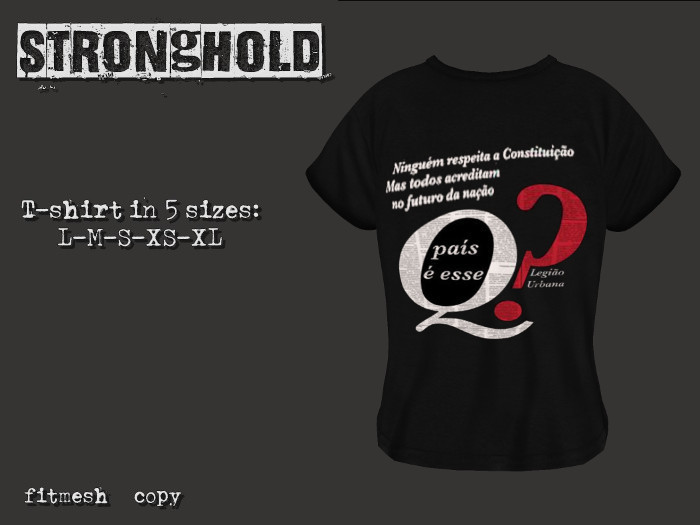 SH!T-Shirt Fit black Que pais e esse