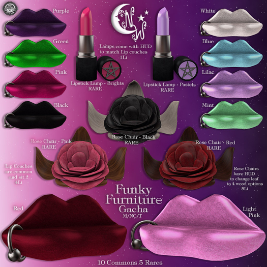 *NW* Lip Couch - Blue