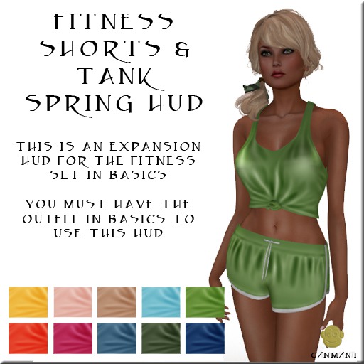 BM Fitness Shorts & Tank Spring HUD