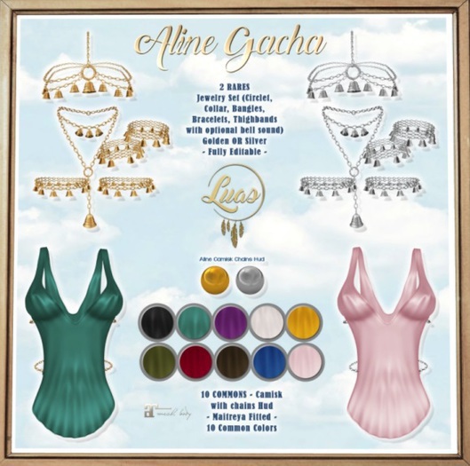 Luas Aline Jewelry Set Golden RARE