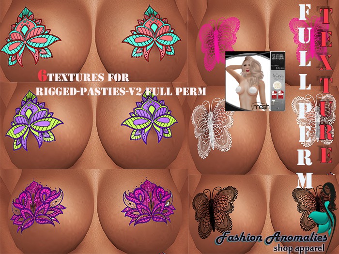 6textures for Rigged-Pasties-V2 Full Perm(a)