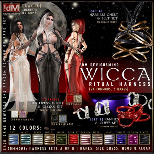 !dM deviousMind "Wicca" **ROSE** (BOX #8B PHYSIQUE)