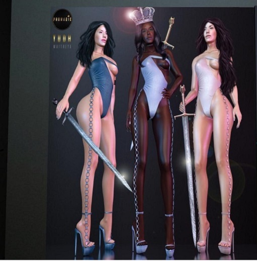 *PROMAGIC* Yudh-Complete Set Gold with Heels RARE