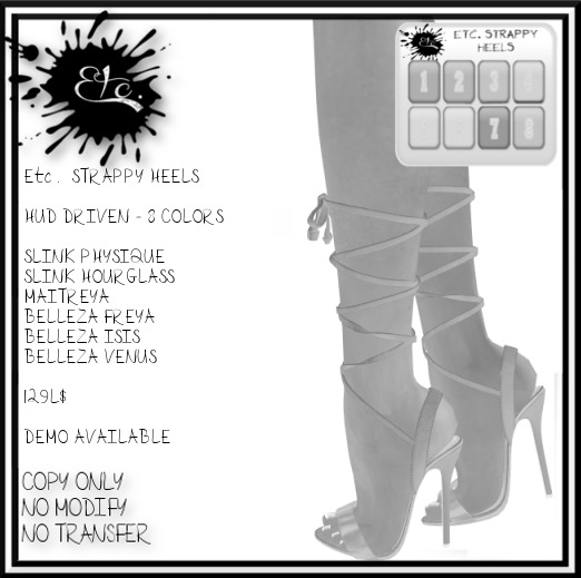 DEMO Etc. STRAPPY HEELS