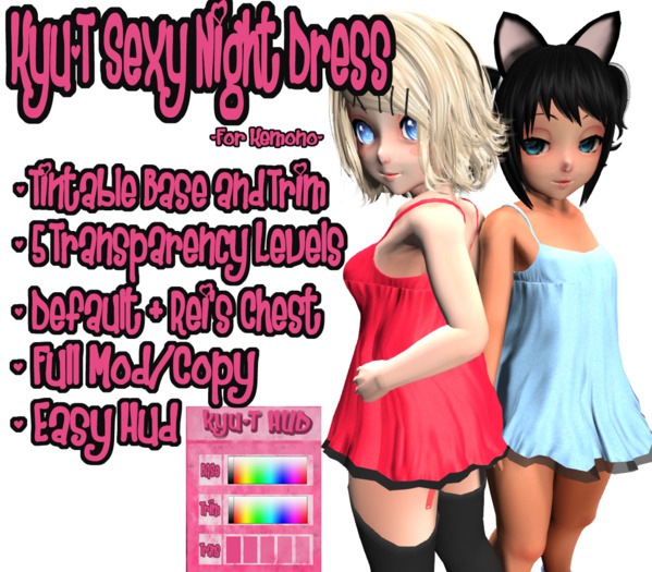 Sexy Night Dress for Kemono