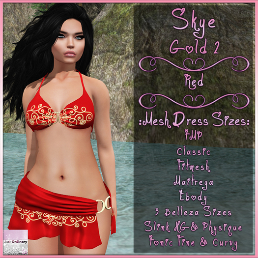 Skye Outfit Gold 2 Red