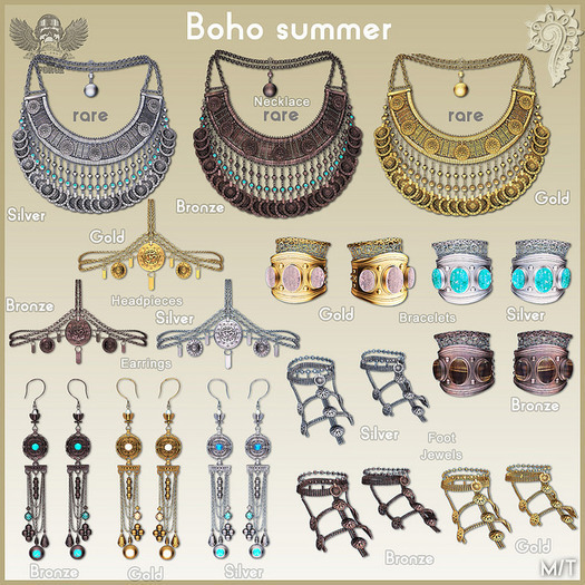 [The Forge] Boho Foot Jewels, Bronze