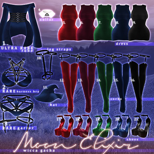 Moon Elixir  - Wicca - 10 - Lara - Leg Harness