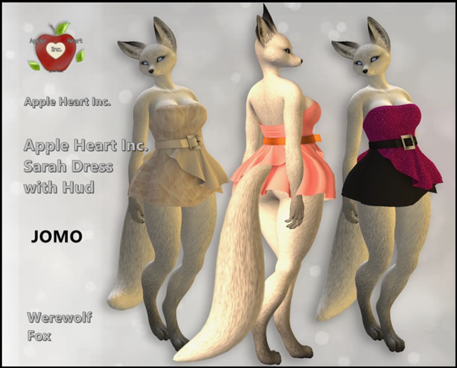 Apple Heart Inc. Jomo Sarah strapless Dress with Hud Werewolf Fox