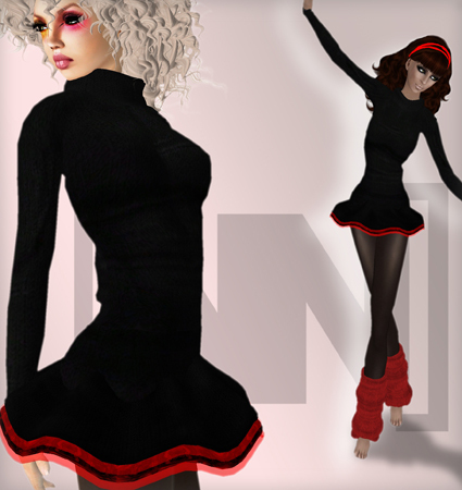[nn] -KNITDRESS  -red  