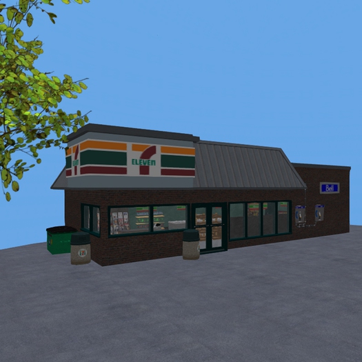 Convenience shop with goods