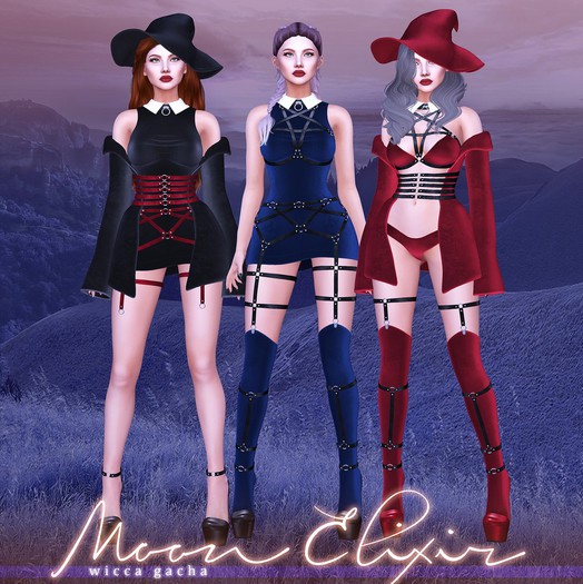 Moon Elixir - Wicca - 12 - Lara - Socks - Ruby