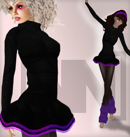 [nn] -KNITDRESS -purple  
