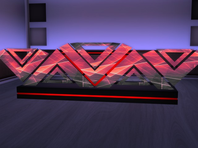 spliter dj booth ( red ) MESH