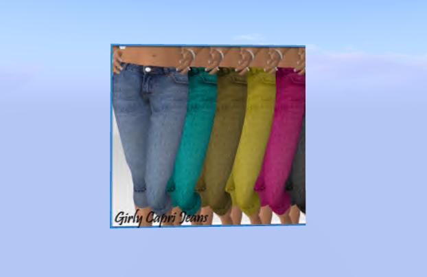 Girly Capri Jeans