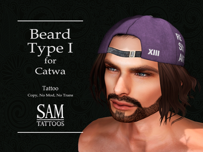 [SAM TATTOOS] HAIRFACE CATWA  BEARD TYPE I