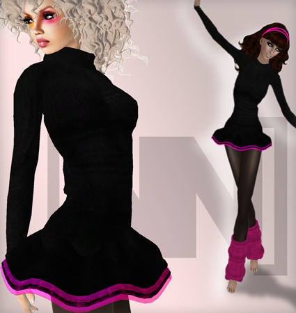 [nn] -KNITDRESS -pink  
