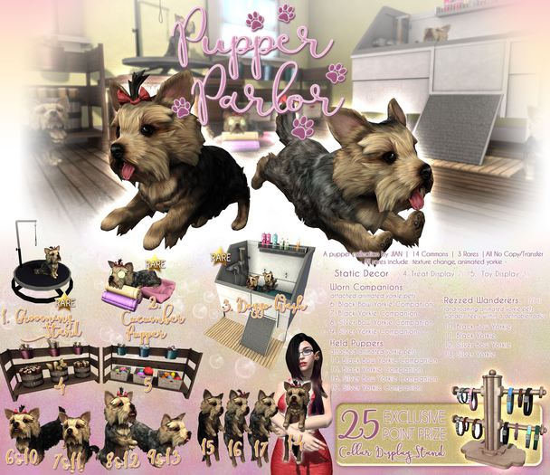 JIAN Pupper Parlor 17. Silver Held (BOX)