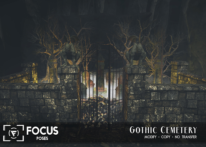 [ Focus Poses ] Gothic Cemetery backdrop